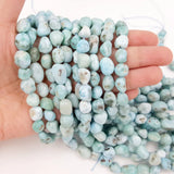 LiiJi Real Larimar Beads Nuggets 7-10mm DIY Jewelry Making