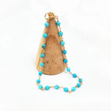 LiiJi Turkey Turquoise 3mm Beads 925 Silver Bracelet