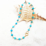 LiiJi Turkey Turquoise 3mm Beads 925 Silver Bracelet