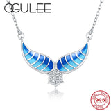 Devil Wings Silver Necklace for Women 925 Charm Pendant
