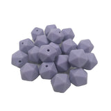 Lilac Icosahedron Silicone Bead for DIY Craft