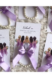 Lilac Bridesmaid Bracelet - Elegant and Stylish Jewelry for Wedding Party