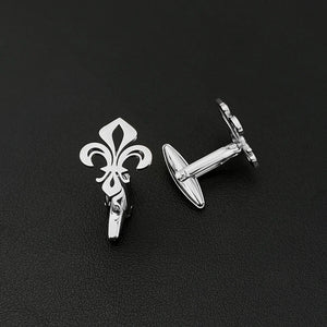 Lily Cufflinks Stainless Steel Men Shirts Jewelry