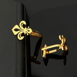 Lily Cufflinks Stainless Steel Men Shirts Jewelry