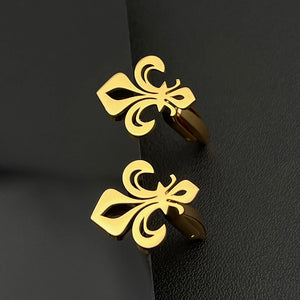 Lily Cufflinks Stainless Steel Men Shirts Jewelry