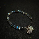 925 Silver Labradorite Pearl Bracelet Healing Aid Digestion