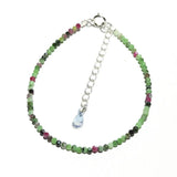 Anyolite Bracelet 925 Sterling Silver adjustable Bracelet