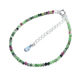 Anyolite Bracelet 925 Sterling Silver adjustable Bracelet