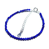 Lapis Lazuli Bracelet 925 Sterling Silver Gemstone Jewelry Gift