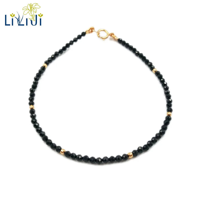 Lily Jewelry Spinel Beads Bracelet with Sterling Silver Clasp