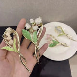 Lily Orchid Flower Hair Clips Hairpins for Women