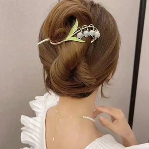 Lily Orchid Flower Hair Clips Hairpins for Women