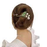 Lily Orchid Flower Hair Clips Hairpins for Women