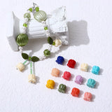 Lily of the Valley Shell Coral Powder Embossed Beaded DIY Accessory
