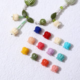 Lily of the Valley Shell Coral Powder Embossed Beaded DIY Accessory