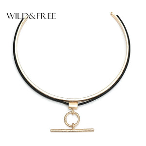 Wild & Women Zinc Choker Necklace Gothic Chain