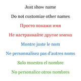 Lina Name Necklace Stainless Steel Plated Nameplate Pendant Mother Gift