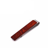 Wooden Tie Clips for Mens Shirt Wedding Wood Necktie Bar Clip