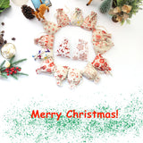 10x14cm Christmas Cotton Bags 5pcs Drawstring Gift Logo