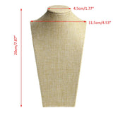 Linen Mannequin Jewelry Pendant Display Stand Holder