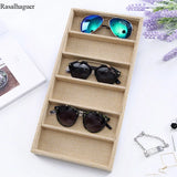 Linen/Velvet 6Grids Sunglasses Display Box Jewelry Display Packaging