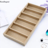 Linen/Velvet 6Grids Sunglasses Display Box Jewelry Display Packaging