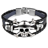 Linfang Skull Head Pirates Bracelet Unisex Braided Skeleton