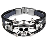 Linfang Skull Head Pirates Bracelet Unisex Braided Skeleton