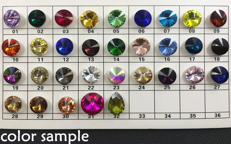 Triangle Glass Sew On Stone Flatback 3 Holes Crystals Beads