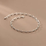 Silver Chain Anklet Women's Foot Jewelry 925 Sterling