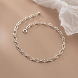 Silver Chain Anklet Women's Foot Jewelry 925 Sterling
