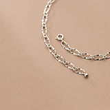 Silver Chain Anklet Women's Foot Jewelry 925 Sterling