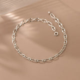Silver Chain Anklet Women's Foot Jewelry 925 Sterling