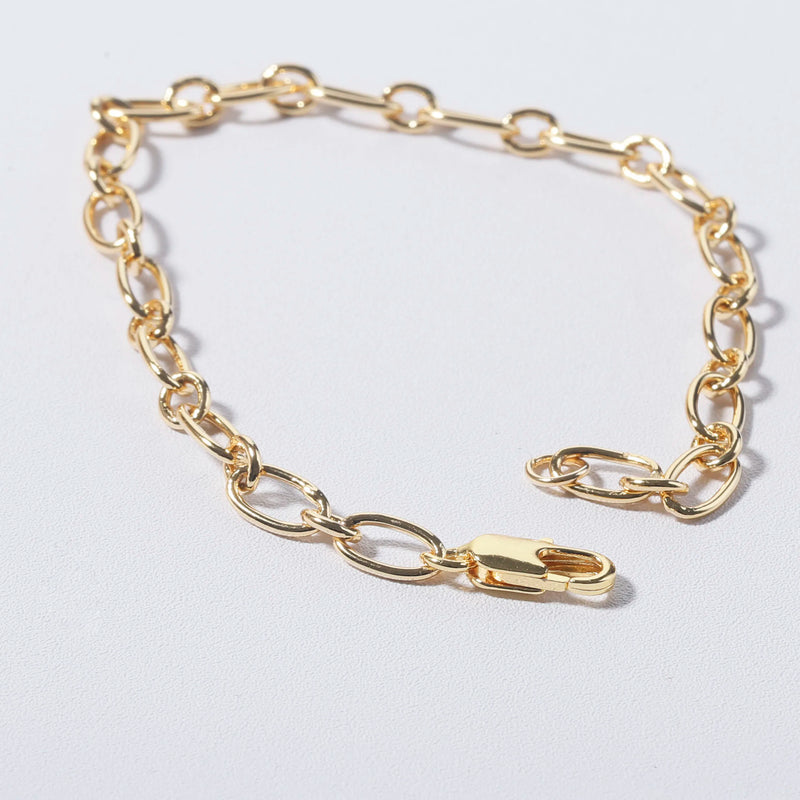Interlok Plated Chain Bracelet Adjustable Classic Jewelry Gift