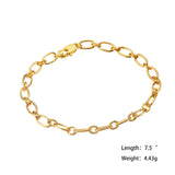 Interlok Plated Chain Bracelet Adjustable Classic Jewelry Gift