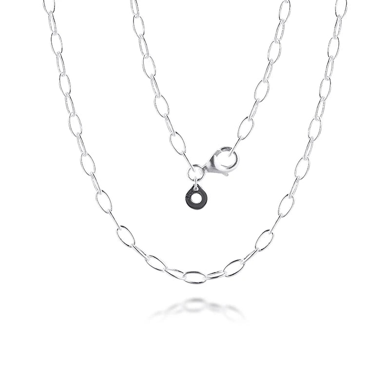 Link Chain Necklace Sterling Silver Jewelry Spring Style Woman Jewelry
