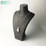 Link Chain Pendant Necklace Red Rose Flower Gift For Women