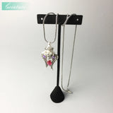 Skull King Pave Pendant Necklace, Heart 925 Sterling Silver Jewelry