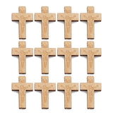 30pcs Catholic Christ Wooden Pendant Jesus Cross DIY Jewelry