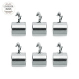 Linsoir Charm Beads Stainless Steel Double Hole Spacer Beads for DIY Jewelry