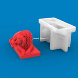 3D Lion Statue Resin Mold for DIY Soap Home Decorations