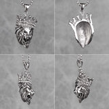Lion King Animal Mens Long Necklace Chain Stainless Steel Hip Hop Jewelry Gift