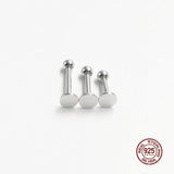925 Sterling Silver Lip Stud Eyebrow Piercing Nipple Ring Belly Button Ring