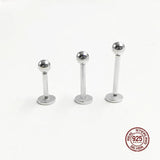 925 Sterling Silver Lip Stud Eyebrow Piercing Nipple Ring Belly Button Ring