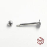 925 Sterling Silver Lip Stud Eyebrow Piercing Nipple Ring Belly Button Ring