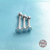 925 Sterling Silver Lip Stud Eyebrow Piercing Nipple Ring Belly Button Ring