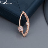 Copper Micro Pave Zirconia Spiral Clasps Hooks Jewelry Making