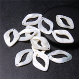 Oval Shell Pendant Mother of Pearl Beads DIY