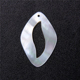 Oval Shell Pendant Mother of Pearl Beads DIY