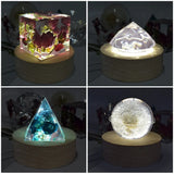 Diamond Pyramid Resin Mold for UV Epoxy DIY Home Office Decor